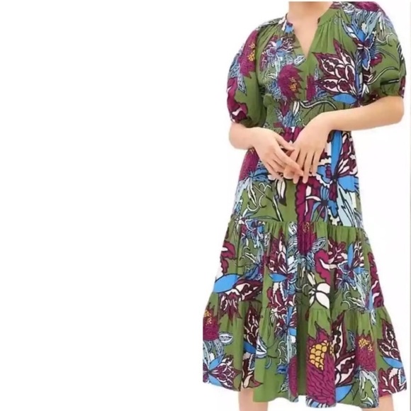 ANTHROPOLOGIE | Conditions Apply
Floral Puff-sleeved Maxi Dress - Picture 4 of 11